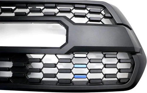 Miniatura 3 de iJDMTOY Adhesivo para rejilla de 3 colores, estilo retro, color blanco, azul, azul marino, compatible con Toyota Tacoma 2016-23 con rejilla TRD-Pro