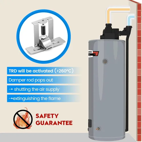 Miniatura 3 de Kit de reemplazo de dispositivo de apagado de combustión para calentador de agua FVIR, compatible con Rheem, Ruud, Richmond, GE y casi cualquier