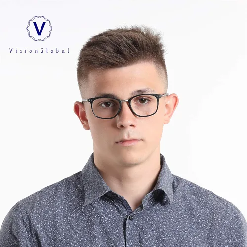 Miniatura 6 de VisionGlobal Blue Light Blocking Glasses for Women/Men, Anti Eyestrain, Computer Reading, TV Glasses, Stylish Square Frame