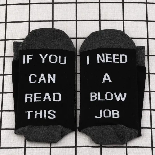Miniatura 7 de JXGZSO Humor adulto regalo si usted puede leer esto necesito un golpe trabajo calcetines divertidos regalos para él golpe trabajo calcetines