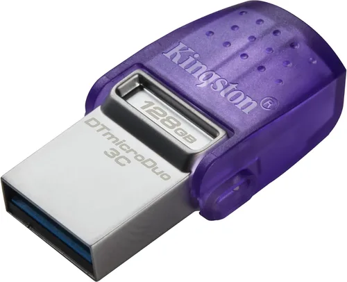 Miniatura 7 de Kingston DataTraveler microDuo 3C 256GB USB-C y USB-A Flash Drive Velocidades de hasta 200 MB/s USB 3.2 Gen 1 Conector Duo DTDUO3CG3/256GB