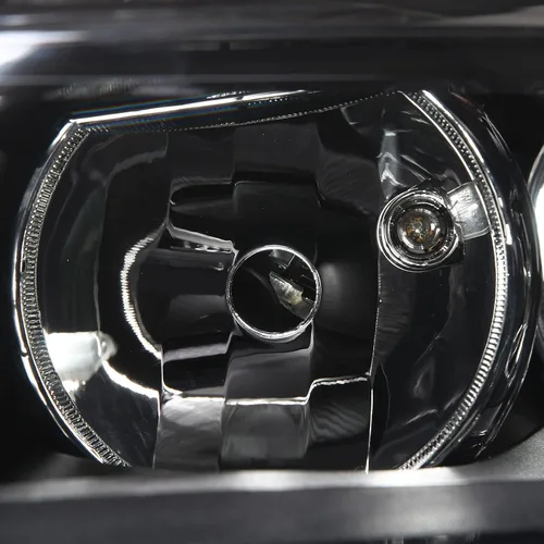 Miniatura 4 de Conjunto de faros delanteros compatible con Volkswagen Jetta MK6 11-18, modelo halógeno, carcasa negra, esquina ámbar