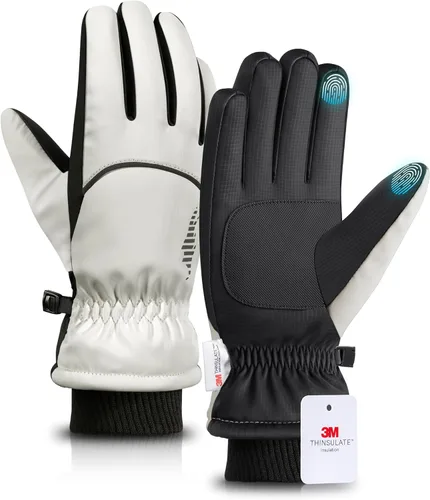 Miniatura 10 de rivmount Guantes de invierno para mujeres y hombres, guantes térmicos de esquí para clima frío con cálidos, impermeables, pantalla táctil