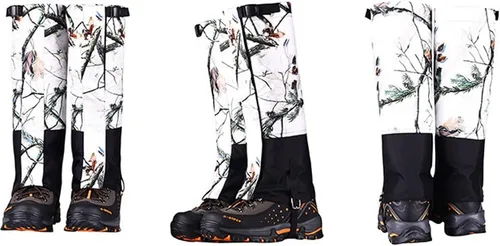 Miniatura 5 de Polainas de senderismo de camuflaje, polainas de serpiente para hombres, botas de goma impermeables para patas de zapatos para caminar, escalada