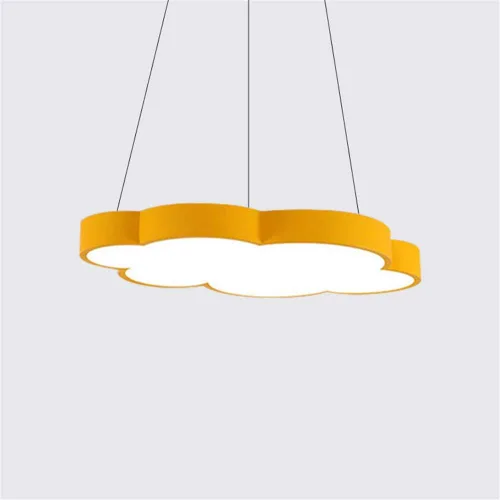 Miniatura 9 de Luces colgantes LED modernas regulables en forma de nube, NIUYAO Kids Room Metal 1 lámpara colgante en acrílico (bombilla incluida)