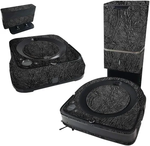 Miniatura 4 de MightySkins Skin compatible con iRobot Roomba s9+ Vacuum & Braava Jet m6 Bundle – Placa de diamante negro y cubierta de vinilo única, fácil