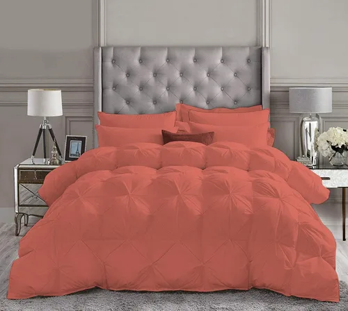 Miniatura 3 de Juego de ropa de cama plisada de 3 piezas de 100% algodón (edredón + 2 fundas de almohada), tamaño individual