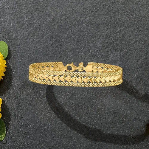 Miniatura 4 de Ross-Simons - Pulsera con diseño de corazón de plata italiana