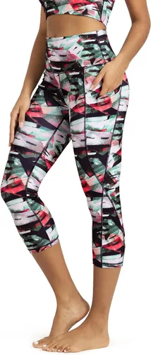 Miniatura 7 de ODODOS - Leggings capri de cintura alta para mujer con bolsillos, control de abdomen, no se transparentan, para entrenamiento atlético, running