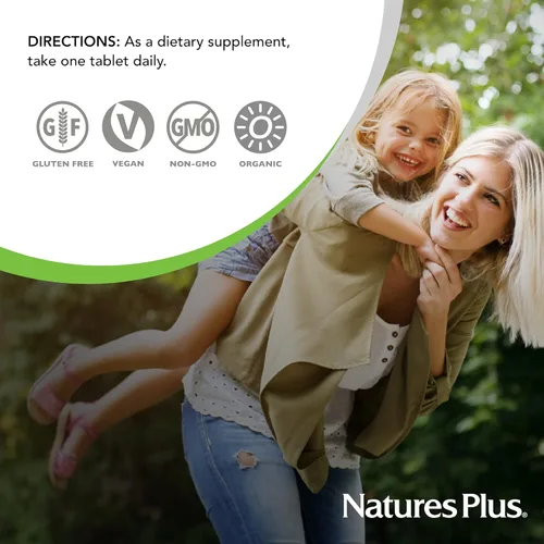 Miniatura 5 de NaturesPlus Source of Life Garden Multivitamínico Once Daily para mujer, 30 tabletas, apoya la energía y el sistema inmunológico saludable