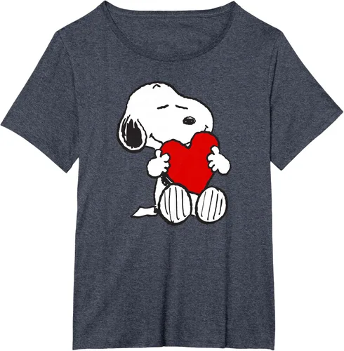 Miniatura 42 de Peanuts Camiseta de San Valentín Snoopy Hugging Heart, Negro