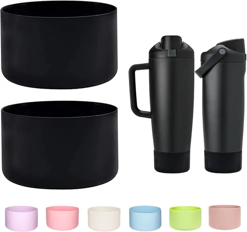 Miniatura 13 de WK IEASON 2PCS Protective Silicone Boots Compatible with Owala FreeSip Sway 30oz 40oz Bottles and 40oz Tumblers, Anti-Slip Bottom Cover Boot for