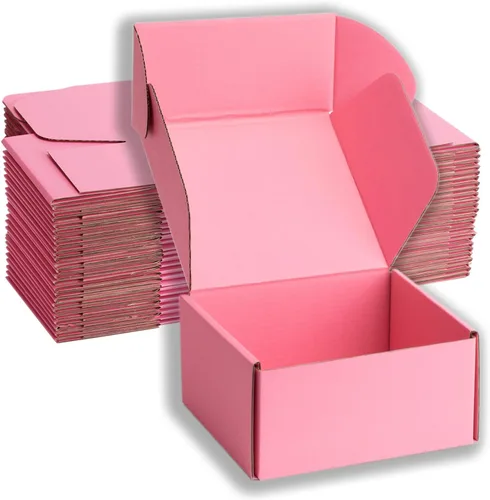 Miniatura 20 de Cajas de envío pequeñas de 6 x 4 x 3 pulgadas, cajas de cartón corrugado negro (paquete de 20) para correo, embalaje, pequeñas empresas y embalaje
