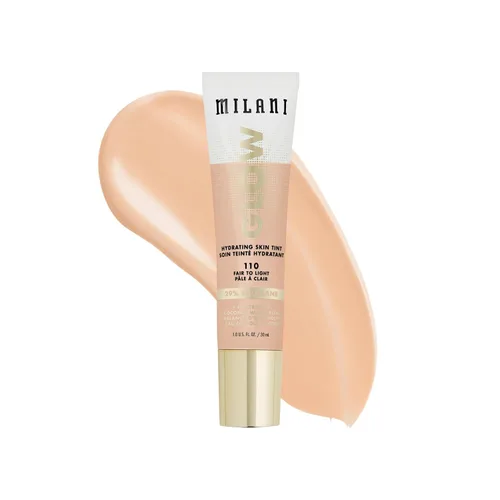 Miniatura 9 de Milani Tinte hidratante para la piel Glow - de medio a oscuro, acabado brillante, cobertura ligera, libre de crueldad