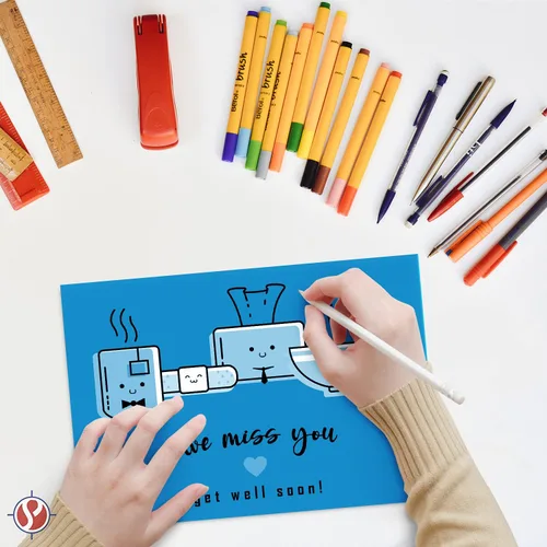 Miniatura 2 de Papel de color azul brillante liso de 8.5 x 11 pulgadas, para la escuela, la oficina y el hogar, manualidades navideñas, artes y manualidades, sin