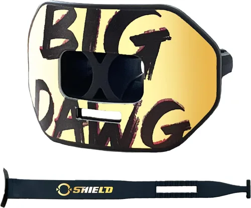 Miniatura 16 de O Shield Protector bucal con diseño de vórtice de fútbol americano con diseño de flujo de aire, ajuste hermético para una mejor respiración