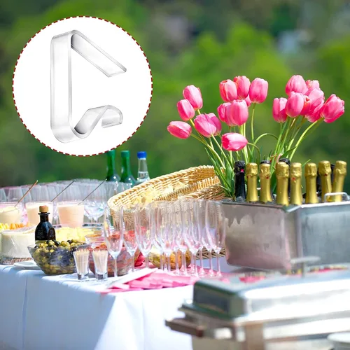 Miniatura 6 de Patelai 24 clips transparentes mejorados para mantel, clips de plástico transparente para mantel de mesa, resistentes al viento, para interiores