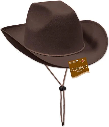 Miniatura 4 de Beistle Sombreros de vaquero de fieltro – Sombreros occidentales para cumpleaños, cabina de fotos y accesorios de disfraces de Halloween