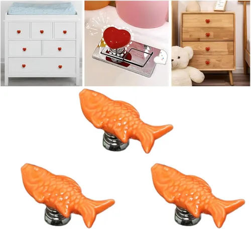 Miniatura 10 de Love Heart - Botón de inodoro con forma de corazón, botón de repuesto para inodoro, sin necesidad de perforar agujeros, pomos de cajón, decoración