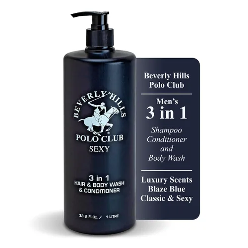 Miniatura 8 de Beverly Hills Polo Club Champú acondicionador 3 en 1 para hombre Blaze Scent Frescura premium durante todo el día y aseo de lujo vigorizante