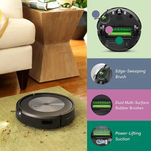 Miniatura 4 de iRobot Roomba j7+ (7550) Robot aspirador con eliminación automática de suciedad – Wi-Fi conectado, mapeo inteligente, ideal para pelo de mascotas