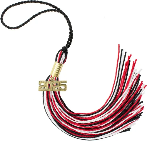 Miniatura 242 de Borla de graduación Aqua 2022, todos los colores escolares disponibles, fabricada en Estados Unidos