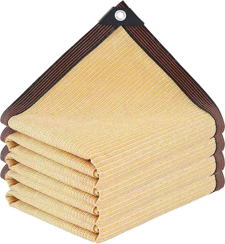 Paño de sombra – Pergola 90% tela de sombra para exteriores con ojales para pérgola, patio, glorieta, terraza, jardín, porche, trigo (3 x 6 pies)