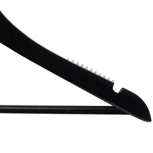 Miniatura 3 de NAHANCO 20417WB, Percha de madera premium de 17 pulgadas, negro de alto brillo - 100/CTN