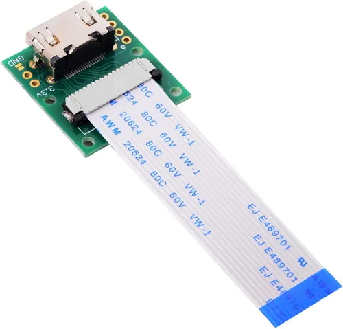 Miniatura 5 de cablecc Módulo de cámara Raspberry PI a HDMI tipo A macho HDTV FPC cable plano 2.0 in apto para PES001
