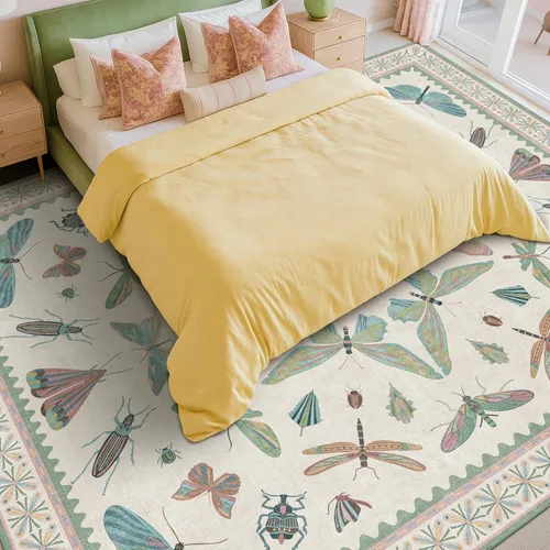 Miniatura 82 de Hazo Haus Alfombra de Baño Bohemia Lavable 2x3, Alfombras Pequeñas para Cocina, Tocador, Puerta Principal Entrada Interior, Antideslizante Pelo Bajo