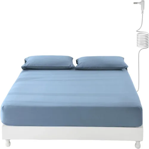 Miniatura 11 de Grounding Sheets - Sábanas de 15 pulgadas de profundidad, sábana bajera ajustable tamaño individual con cordón de tierra, 90% algodón orgánico + 10%