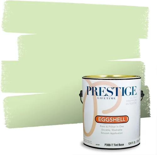 Miniatura 164 de PRESTIGE Pinturas Pintura interior e imprimación en uno, 1 galón, cáscara de huevo, aventura