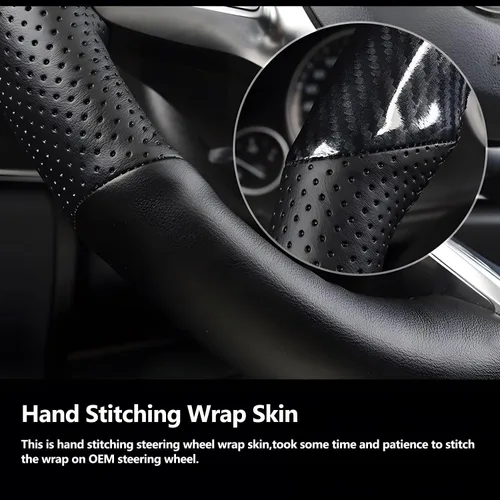 Miniatura 7 de Funda para volante cosida a mano para Mercedes Benz A W177/B W247/C W205/E W213/S W222/CLA C118/GLE V167/CLS C257/GLC C253/G W463 2018-2021