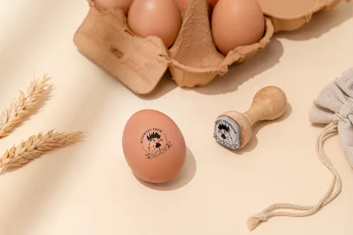 Miniatura 8 de Stamp by Me Sello para Huevos Sellos de Madera para Huevos de Gallina Sello de Goma Personalizado para Huevos Frescos Estampado
