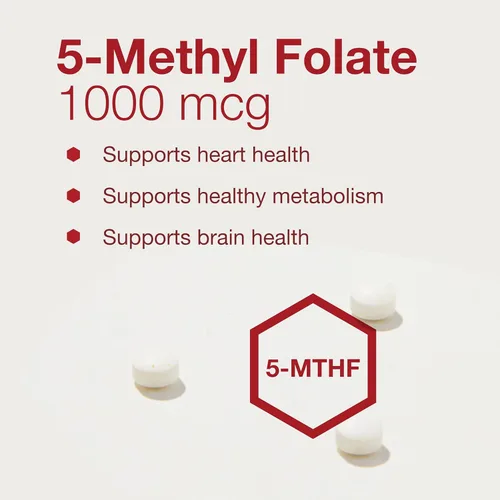 Miniatura 4 de PROTOCOL FOR LIFE BALANCE 5-metilfolato 1,000mcg - Biodisponibilidad superior de metilfolato - para apoyo cerebral - Suplemento de folato