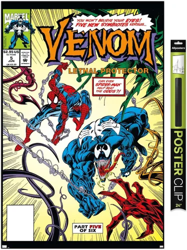 Miniatura 11 de Marvel Comics - Póster de pared Venom: Lethal Protector #5, 22.4 pulgadas de largo x 14.7 pulgadas de ancho, versión premium sin marco