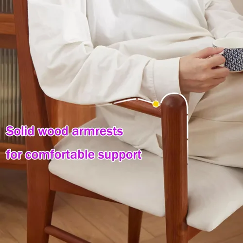 Miniatura 5 de Sillas de comedor tapizadas, silla de cocina con respaldo, silla de sala de estar con brazos versátil asiento de comedor de granja, sillas