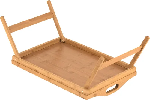 Miniatura 8 de Bandeja de cama Home-it con patas plegables, bandeja para desayuno de bambú con patas para desayuno