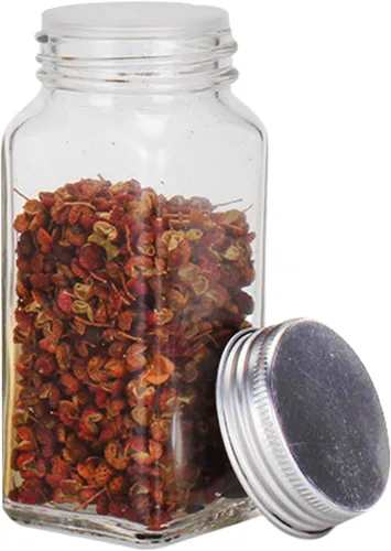 ATB Salero y pimentero de vidrio con tapas de acero inoxidable, dispensadores de especias estilo granja, coctelera de azúcar con sello de frescura,