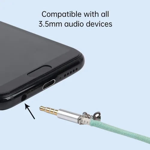 Miniatura 5 de Auriculares intrauditivos con cable Jack de 0.138 in para niños, con micrófono integrado, aislamiento de ruido, cable sin enredos, control remoto