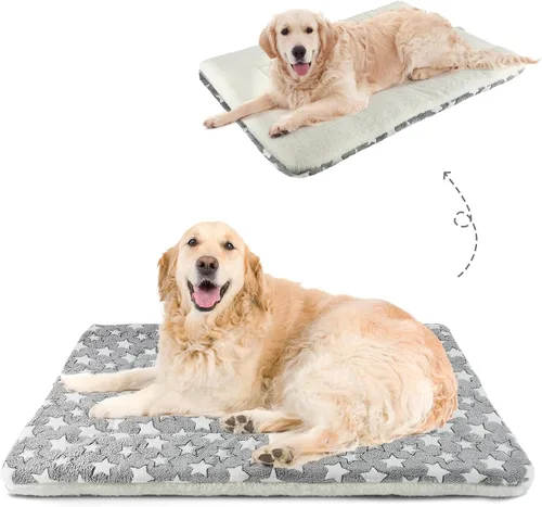Miniatura 28 de Mora Pets Cama para perros ultra suave con bonito estampado de estrellas, lavable para perros grandes, medianos y pequeños, reversible, forro polar