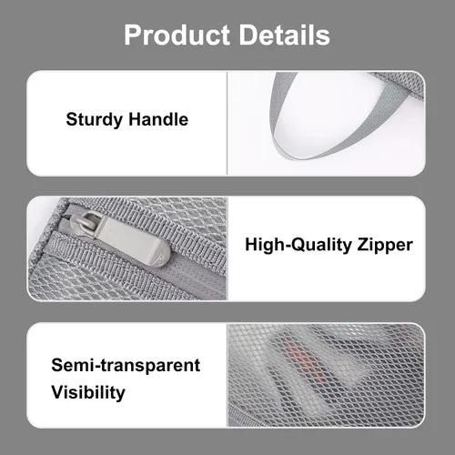 Miniatura 5 de Fixwal Bolsas de zapatos para viajes, Gris
