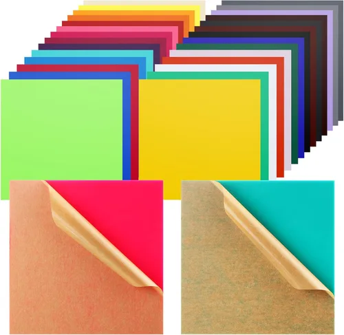 Geetery Paquete de 30 hojas de acrílico de colores de 1/8" de grosor para corte por láser, hojas de acrílico opaco fundido de 3mm con papel