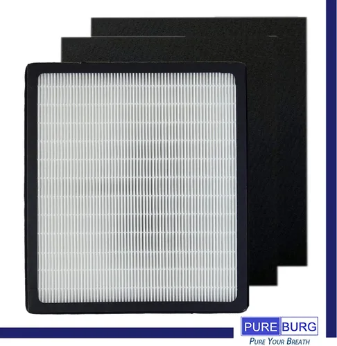 Miniatura 3 de PUREBURG IAF-H-100D - Filtro de repuesto compatible con purificadores de aire Idylis AC-2123 AC-2118 IAP-10-280, H13 HEPA + 2 prefiltros de carbón