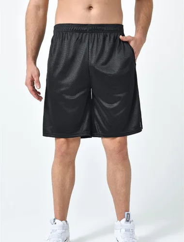 Miniatura 3 de Liberty Pro Paquete de 5 pantalones cortos deportivos para hombre, pantalones cortos de baloncesto de malla de 9 pulgadas para hombre, pantalones