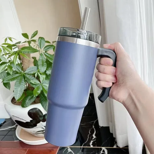 Miniatura 6 de Pajitas de repuesto para vaso Stanley 20, 30, 40 onzas, popotes transparentes reutilizables de 12 pulgadas con cepillo de limpieza largo para vaso