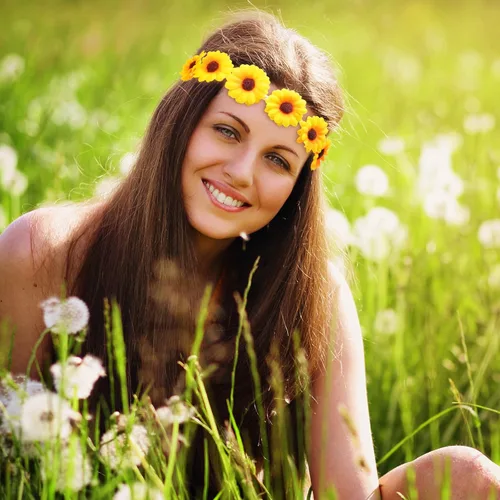 Miniatura 3 de WILLBOND 8 diademas de girasol para mujer, corona, margarita, flores, corona, ajustable, floral, para novia, para fiestas hippie, bodas, festivales