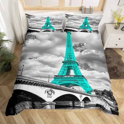 Miniatura 20 de Lindo juego de ropa de cama con dinosaurios, juego de funda de edredón con dibujos animados de cactus, funda de edredón decorativa, funda de edredón