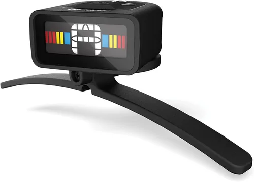 D'Addario Accesorios Afinador Micro para Banjo - Pantalla multicolor - Afinador digital - Soporte de aro sin marcas - Sintonización rápida y precisa