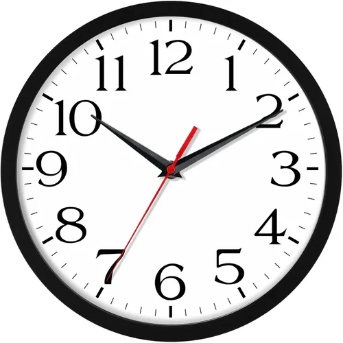 Miniatura 16 de DAXSMY Reloj de pared analógico pequeño de 8 pulgadas, silencioso, sin tictac, funciona con pilas, moderno, simple, decorativo, para cocina